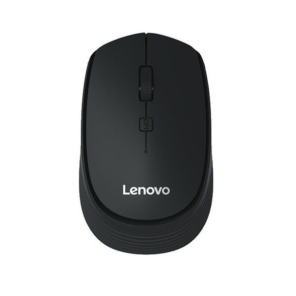 Mouse Sem Fio Lenovo M202 2.4 Ghz Design Ergonômico Preto