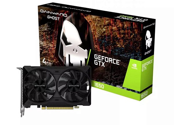 Placa de vídeo GeForce GTX1650 4GB Ghost G6 128Bits Gainward NE6165001BG1-1175D GPU nVidia DDR6