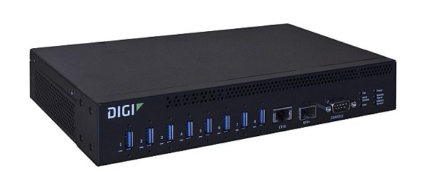 Hub Usb Anywhereusb 8 Plus Ethernet RJ45 10G 8 Usb 3.1 Sfp+ Digi AW08-G300 Rack 19"