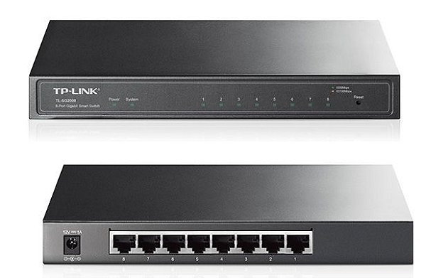 Switch Gerenciável De 8 Portas Gigabit Tp-link Tl-sg2008