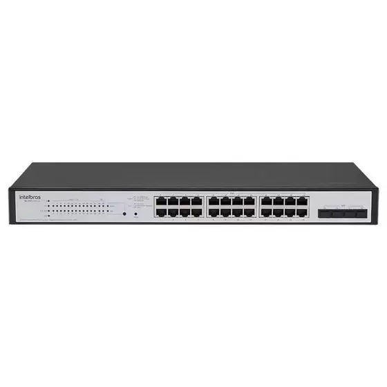 Switch Gerenciável 24p Gigabit Poe  4p Sfp Intelbras Sg2404d