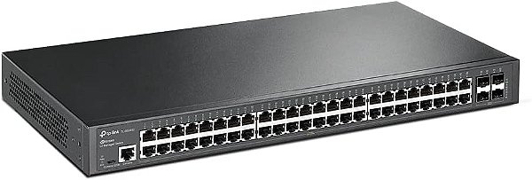 Switch 48 portas Gigabit Gerenciável OMADA TP-Link TL-SG3452 - 10/100/1000 4 SFP para Rack 19"