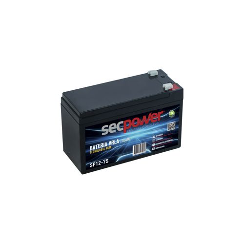 Bateria Sec Power Selada Vrla 12v 7a - Sp12-7s Nobreak