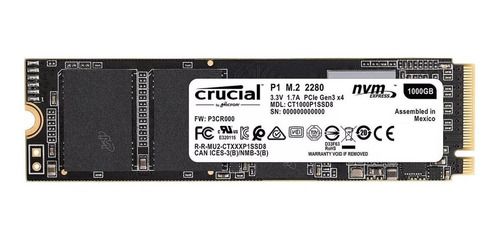 HD SSD M.2 2280 1TB CRUCIAL P1  3D NVME CT1000P1SSD8 INTERNO