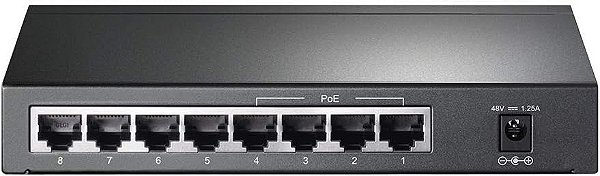 Switch POE Gigabit 8 portas (4 POE) Tp-Link TL-SG1008P 802.3aF 802.3at 48v 10/100/1000
