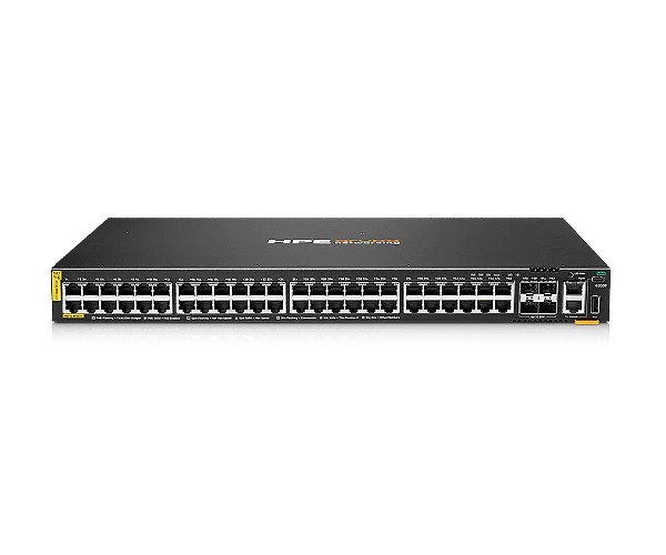 Switch 48 portas CX 6200F 48G Class‑4 PoE 4SFP+ 370W HPE Aruba