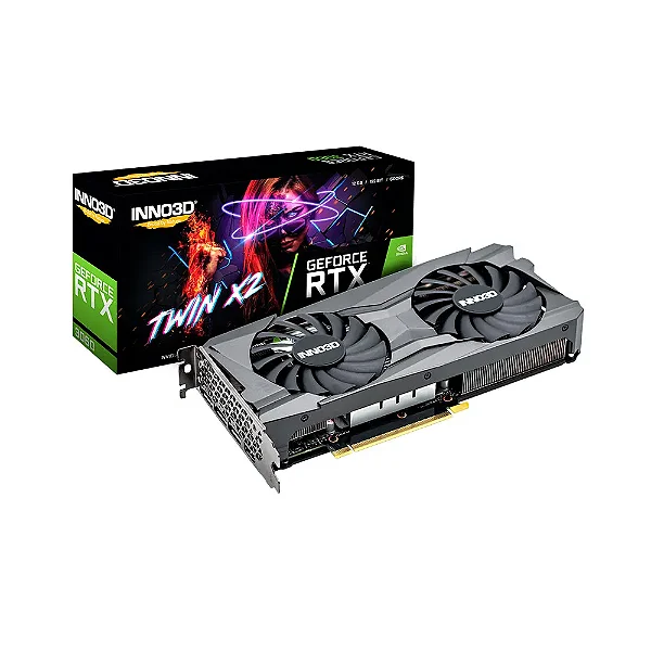 Placa de Vídeo Geforce Inno3D RTX 3060 Twin X2 12GB Nividia 192-Bit N30602-12D6-119032Ah