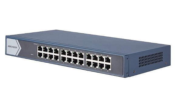 SWITCH 24 PORTAS GIGABIT DS-3E0524-E(B) - HIKVISION