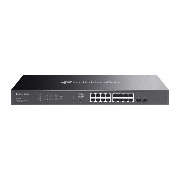 Switch TL-SG2218P com 16 portas PoE+ 2 slots Gigabit SFP+ - Tp-link