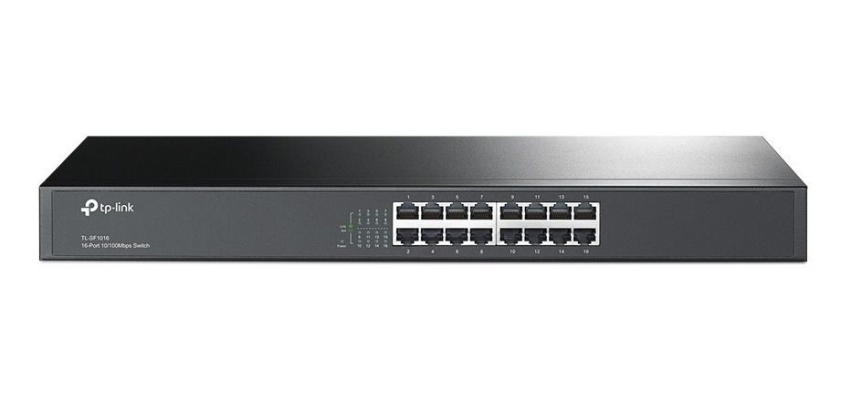 Switch 16 portas 10/100MB/s Rackmount TP-Link TL-SF1016
