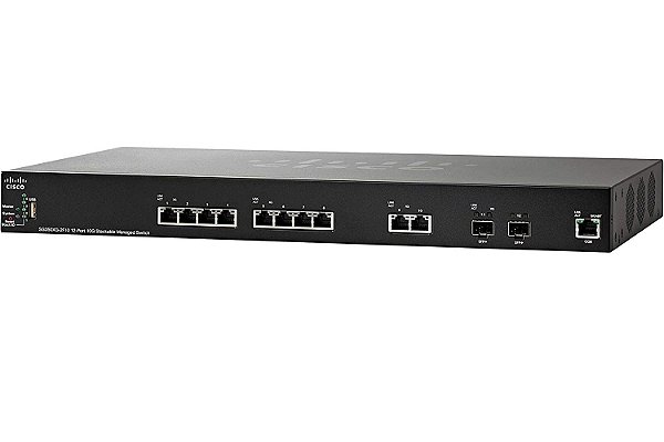 Switch Gerenciável Cisco Sg350xg-2f10 De 12 Portas 10gbase-t
