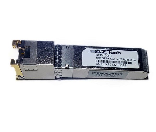 Transceptor óptico GBIC 10GBase-T Cooper SFP+ RJ45 30M certificado Ubiquiti Mikrotik