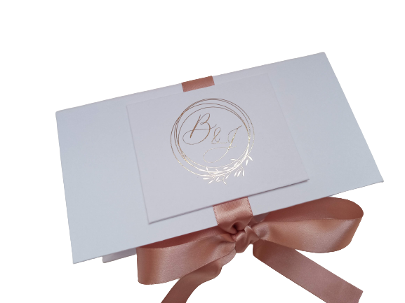 Caixa Convite para Casal de  Padrinhos Brenda