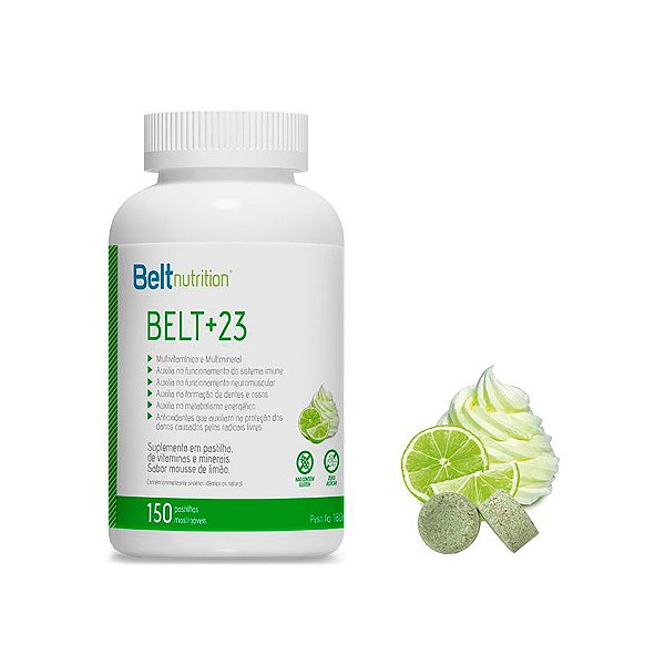 Belt +23 150 pastilhas - Sabor Mousse de Limão - Belt nutrition