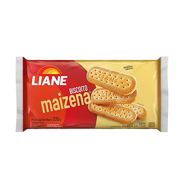 Biscoito Maizena Sem Lactose 330g - APLV - Liane