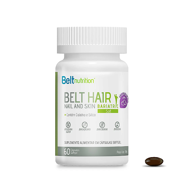 Belt Hair Nail And Skin Bariatric Soft - 60 Cápsulas Softgel  - Belt nutrition