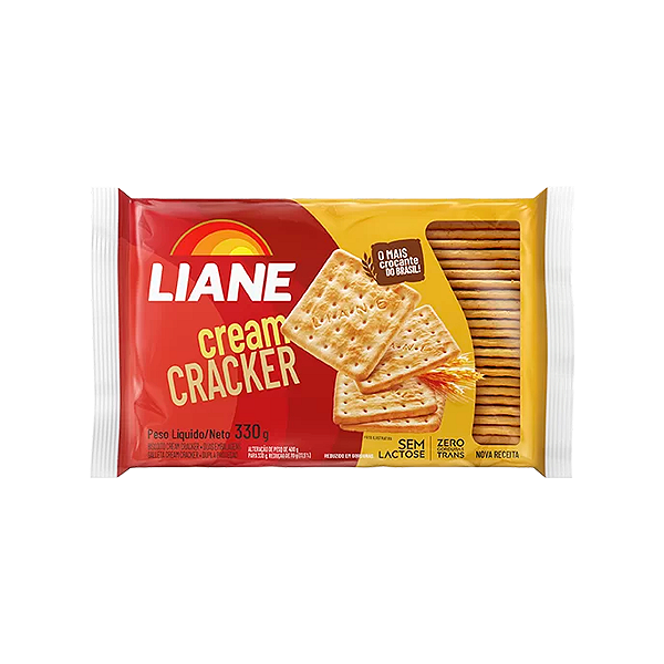 Biscoito  Cream Cracker Sem Lactose 330g - APLV - Liane