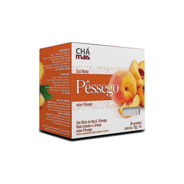 Chá Misto Pêssego - 10 Saches - Clinic Mais
