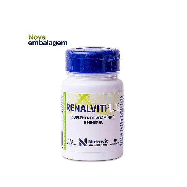 Renalvit Plus - 60 comprimidos - Nutrovit