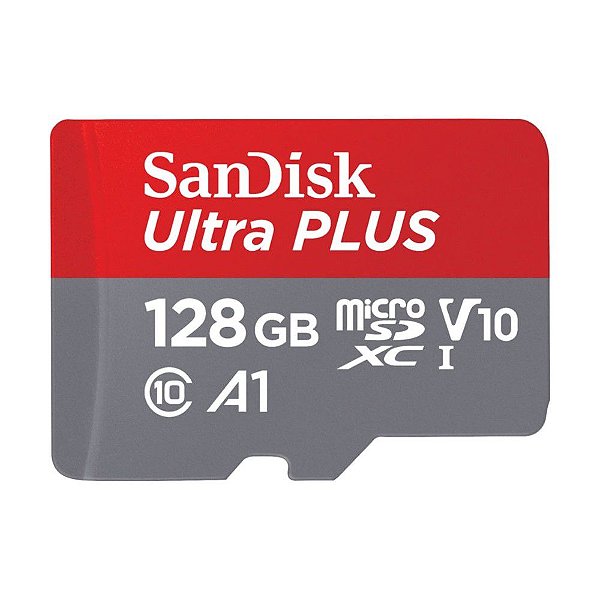 Cartão Micro SD Ultra Classe 10 128GB com adaptador Sandisk