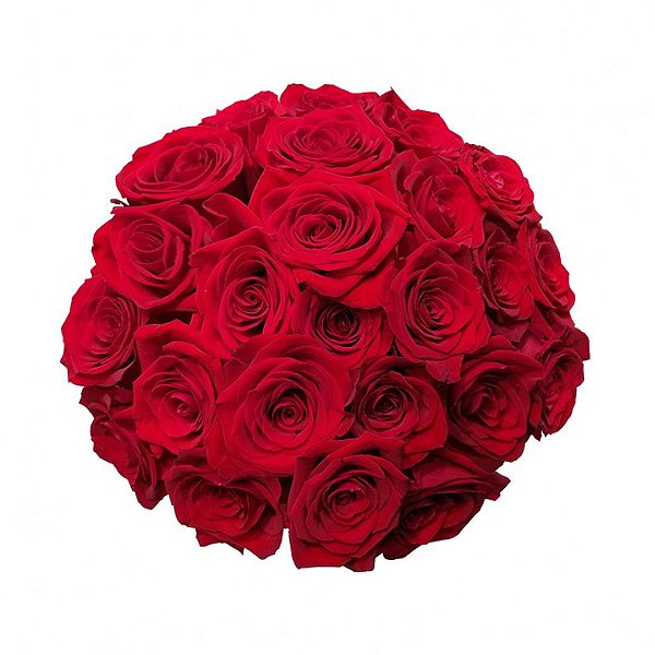 Buquê com 24 Rosas Vermelhas Colombianas