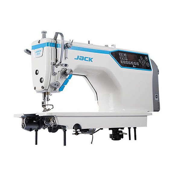Máquina de Costura Reta Industrial Jack A4F Direct Drive com Kit Calcadores + Bobinas + Agulhas