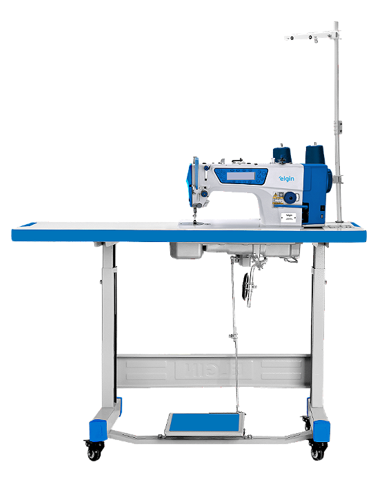 Máquina de Costura Reta Industrial Elgin RTE1024 Direct Drive com Kit Calcadores + Bobinas + Agulhas