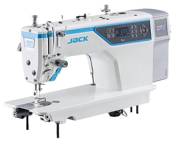 Máquina de Costura Reta Industrial Jack A4C com Kit Calcadores + Bobinas + Agulhas