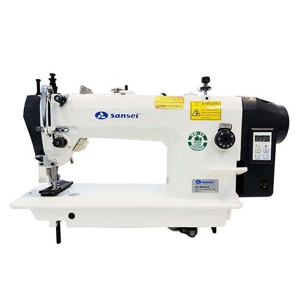 Máquina De Costura Transporte Duplo Sansei Direct Drive Sa M303d