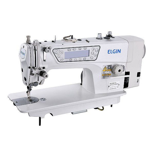 Máquina de Costura Reta Industrial Elgin RTE1023 Direct Drive com Kit Calcadores + Bobinas + Agulhas