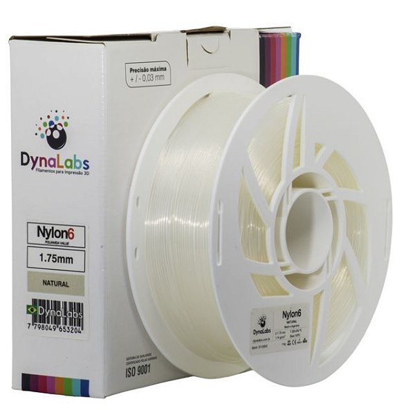 Filamento PA6 1,75 1 kg Natural (Nylon) (NTH)