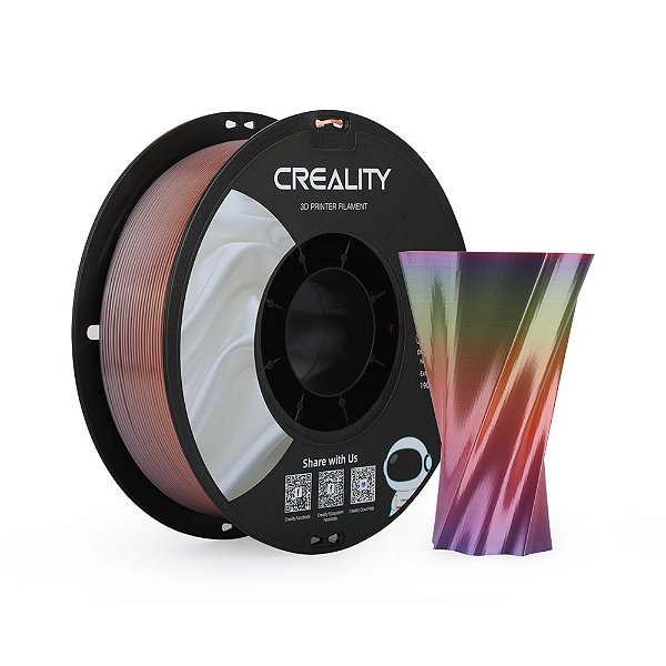 Filamento CR PLA SILK 1kg 1,75 Rainbow (mais constante) (3301020003)