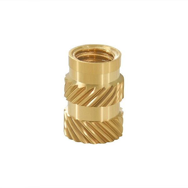 Inserto M2 x 6mm Metálico Serrilhado