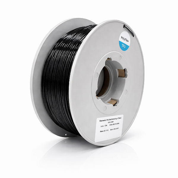 Filamento TPU PF D60 Flexível 500g 1,75 Preto