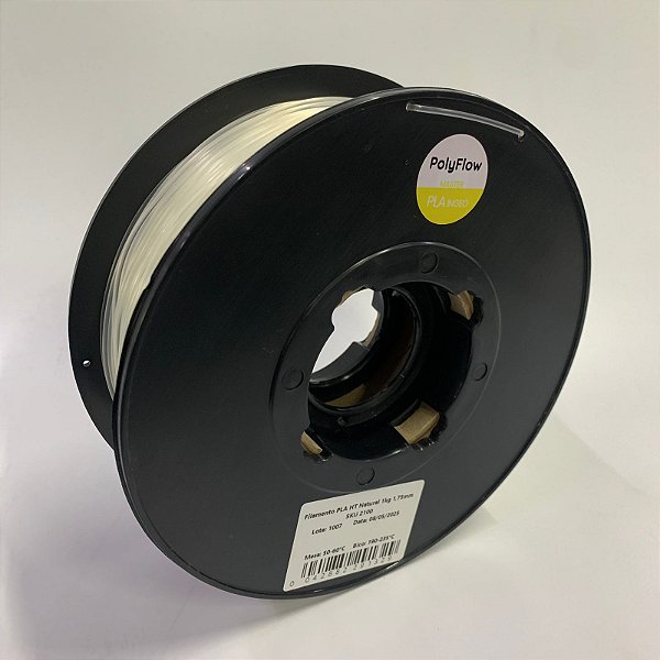 Filamento PolyFlow PLA HS  1kg 1,75 Natural