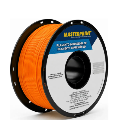 Filamento TPU MP A90 Flexível 1kg 1,75 Laranja