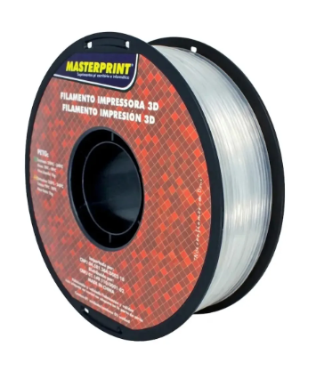 Filamento Masterprint PETG 1Kg 1,75 Branco Translucido
