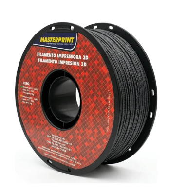 Filamento Masterprint PETG 1Kg 1,75 Fibra de Carbono