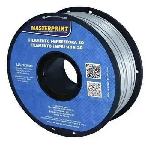 Filamento Masterprint ABS 1kg 1,75 Prata