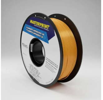 Filamento Masterprint PLA 1kg 1,75 Dourado Silk