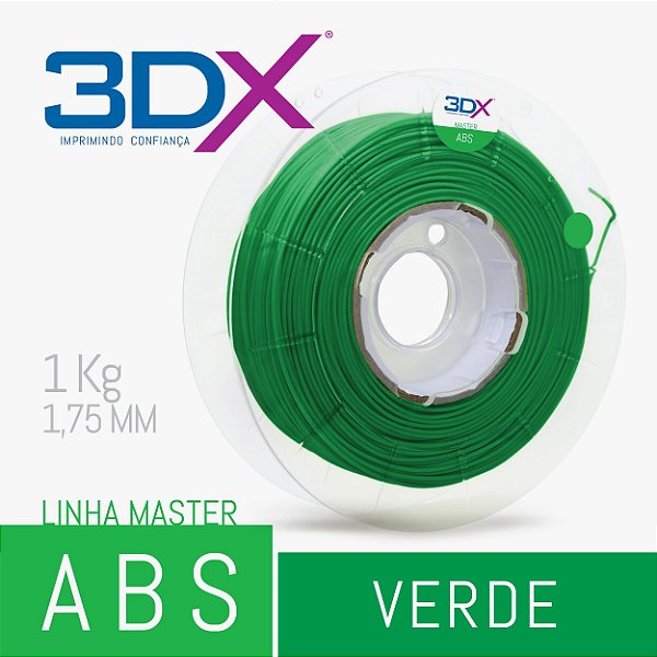 Filamento ABS HI 1kg 1,75 Verde