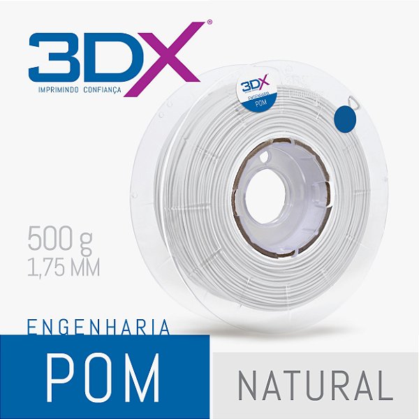 Filamento POM 500g 1,75 Natural