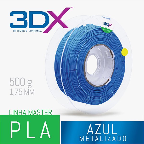 Filamento PLA HT 500g 1,75 Azul Metal