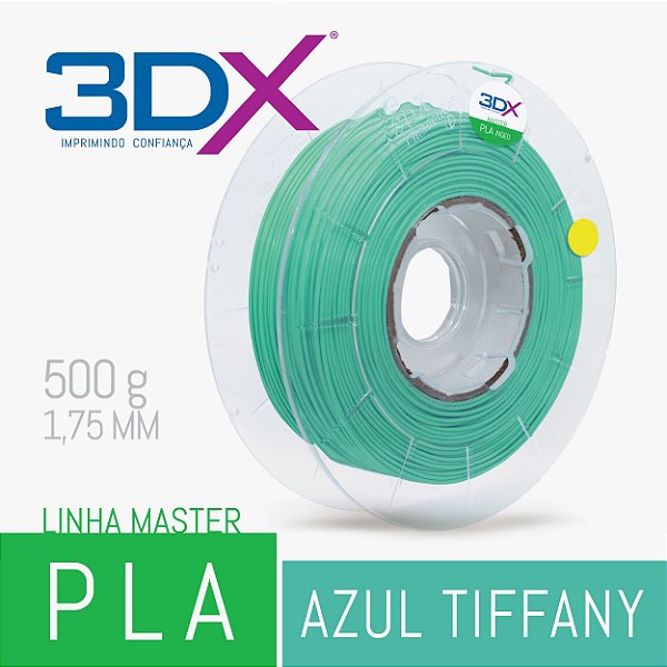 Filamento PLA HT 500g 1,75 Azul Tiffany