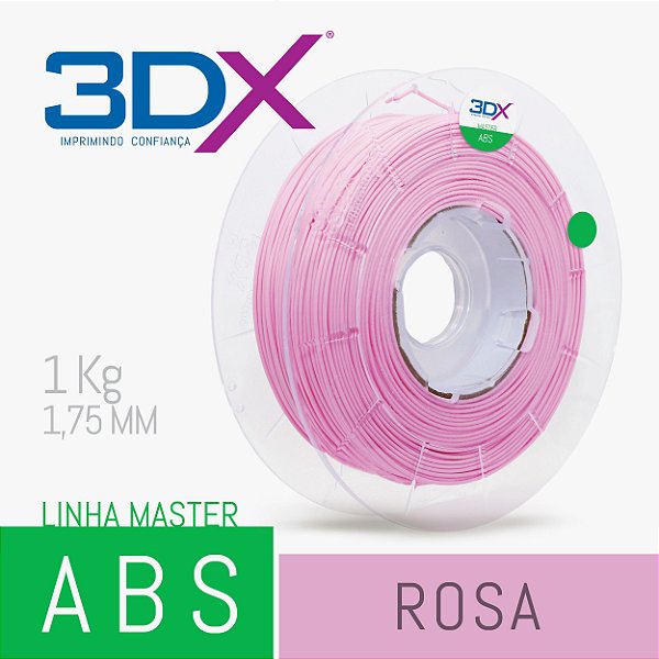 Filamento ABS HI 1kg 1,75 Rosa