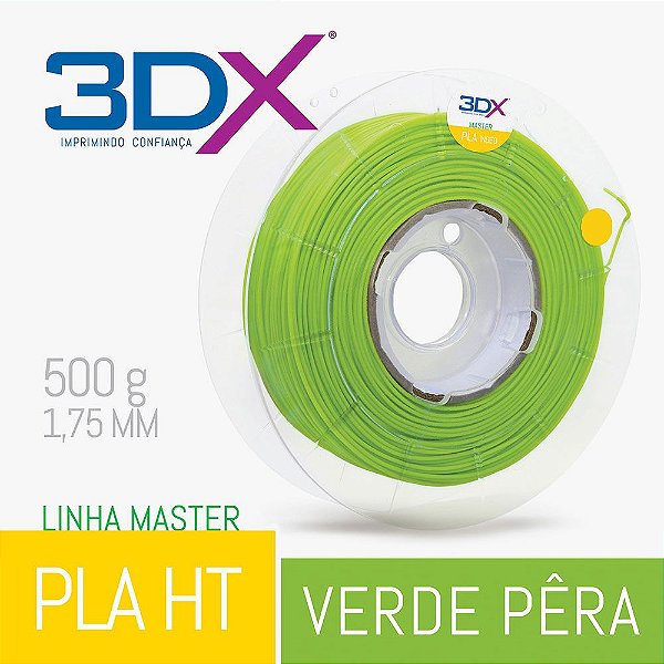 Filamento PLA HT 500g 1,75 Verde Pera