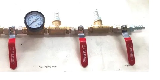 Kit Maquina Limpeza Arrefecimento + Manometro + Engate Pvc