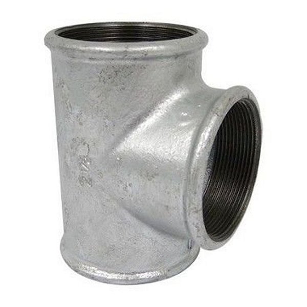 Te 90 Femea Aço Galvanizado 1/4 Bsp