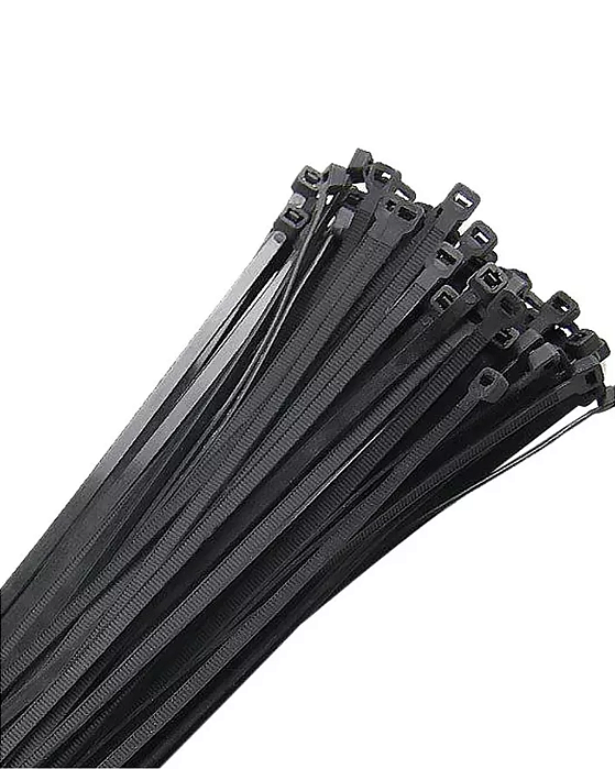 Abraçadeira De Nylon Amarração 4.8mm X 370mm Preta 1000pç
