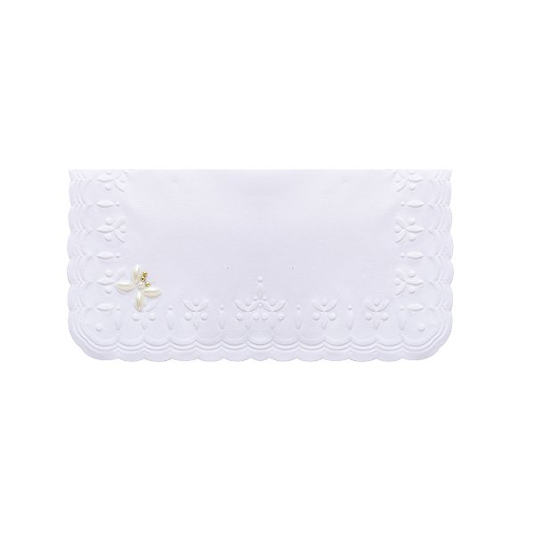 Guardanapo de Papel Descartável Decorado para Coquetel - Borboleta Marfim